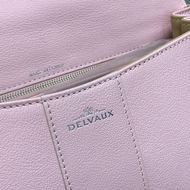 Delvaux original grained calfskin brillant small bag AA0417 pink