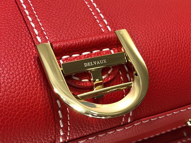 Delvaux original grained calfskin brillant small bag AA0417 red