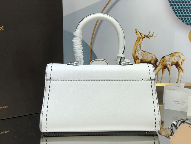 Delvaux original grained calfskin brillant small bag AA0417 white