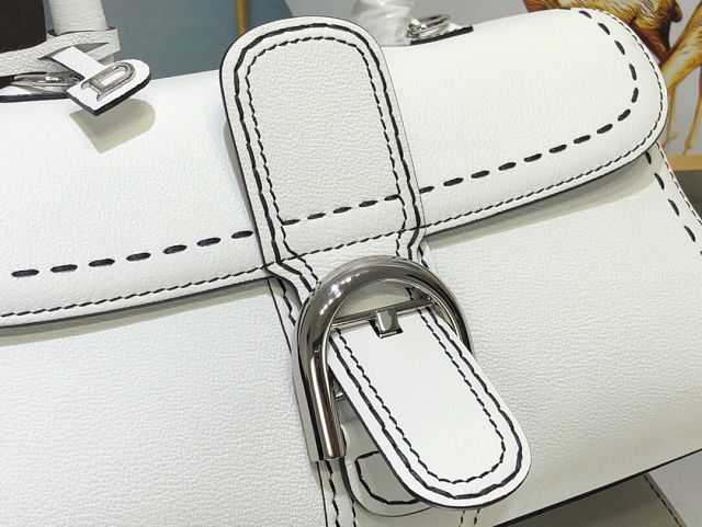 Delvaux original grained calfskin brillant small bag AA0417 white