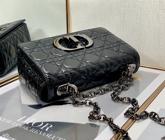 Dior original calfskin small caro bag M9241 black