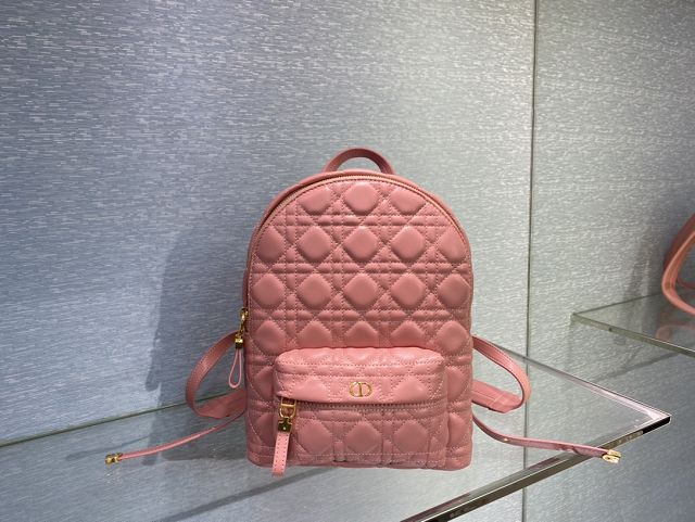 Dior original lambskin meduim backpack M9221 pink