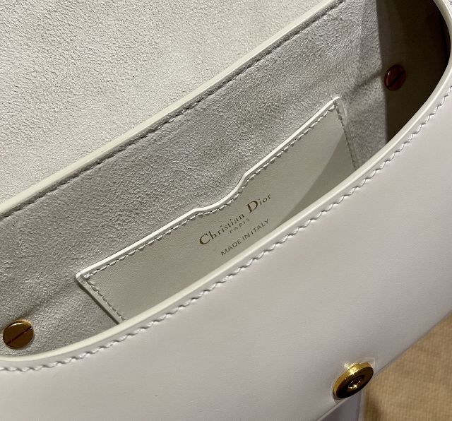 Dior original box calfskin bobby east-west bag M9327 white