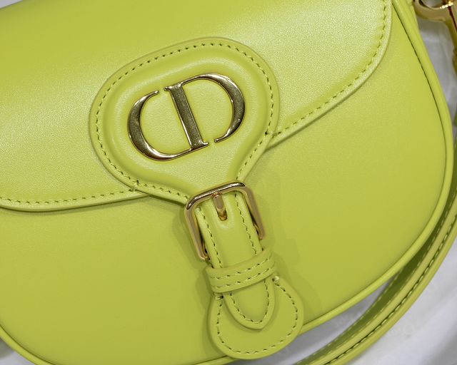 Dior original box calfskin medium bobby bag M9319 fluorescent yellow