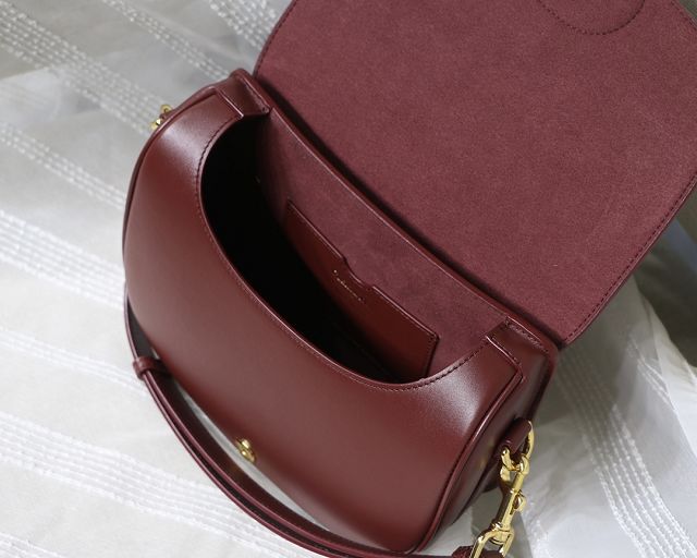 Dior original box calfskin medium bobby bag M9319 wine