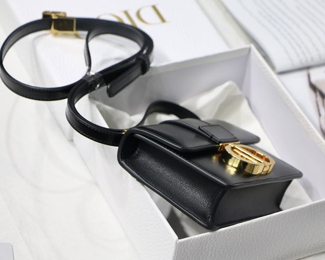 Dior original box calfskin micro 30 montaigne bag S2110 black