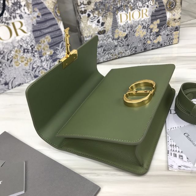 Dior original smooth calfskin 30 montaigne bag M9203 green