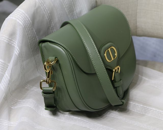 Dior original box calfskin medium bobby bag M9319 green