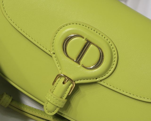 Dior original box calfskin bobby east-west bag M9327 fluorescent yellow