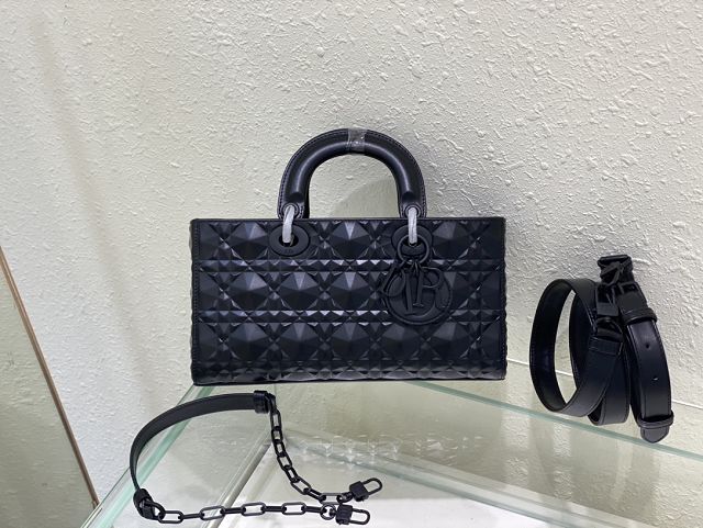Dior original calfskin lady D-Joy bag M0540 black
