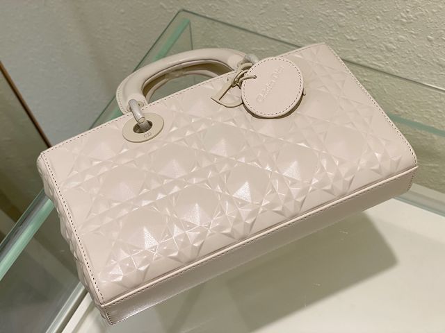 Dior original calfskin lady D-Joy bag M0540 white