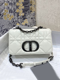 Dior original macrocannage calfskin small caro bag M9241 white