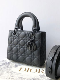 Dior original lambskin small my ABCdior ultra-matte bag M0538 black