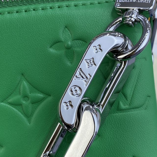 Louis vuitton original lambskin coussin BB bag M20574 green