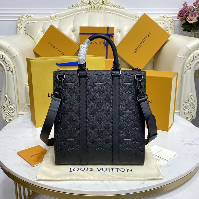 Louis vuitton original calfskin sac plat bag M59960 black