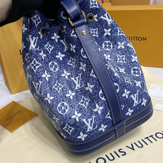 Louis vuitton original denim neonoe bag m59606 blue