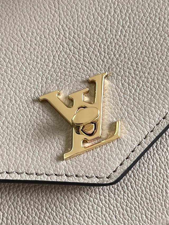 Louis vuitton original calfskin mylockme chain pochette M80673 grey