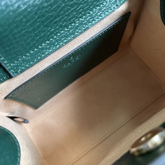 GG original calfskin diana mini tote bag 702732 green