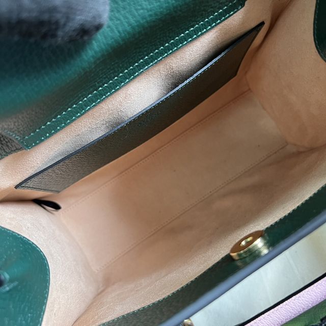 GG original calfskin diana small tote bag 702721 green