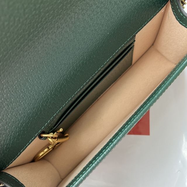 GG original calfskin diana mini bag 696817 green