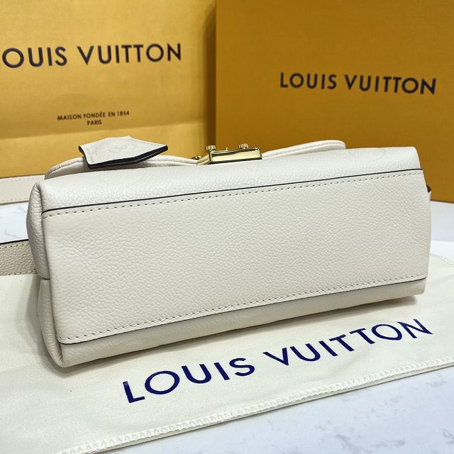 Louis vuitton original calfskin madeleine pm handbag M46008 white