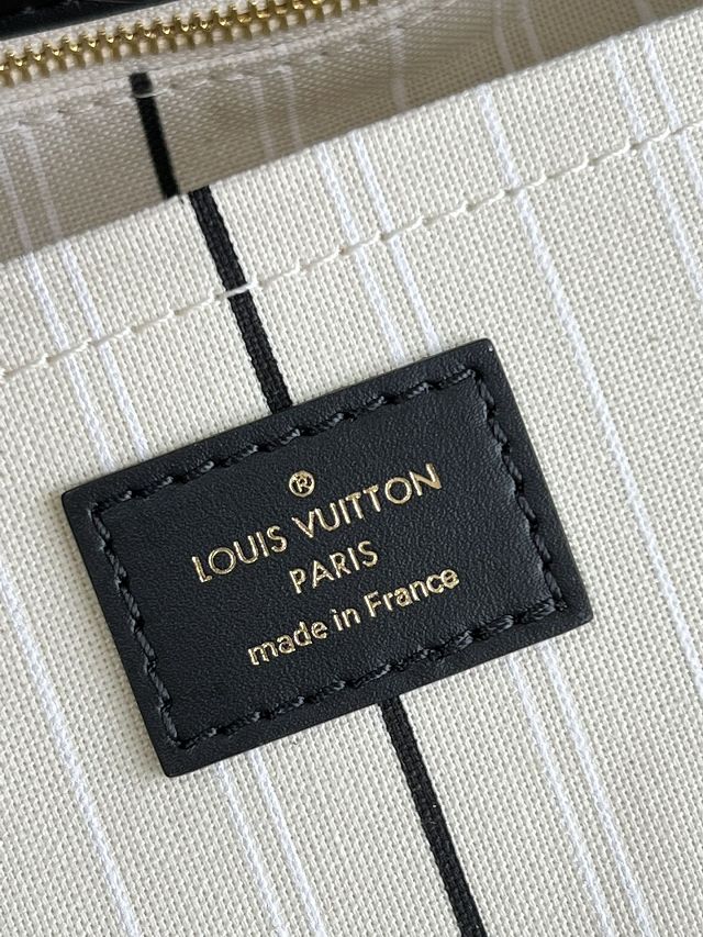 Louis vuitton original canvas on my side mm M59842 black