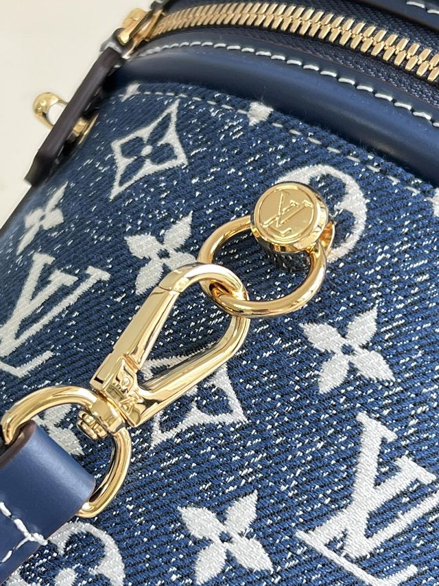 Louis vuitton original denim cannes bag M43986 blue