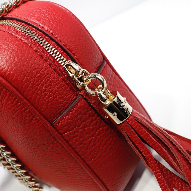 GG original calfskin chain shoulder bag 308983 red