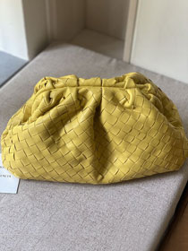 BV original lambskin large pouch 576175 bright yellow