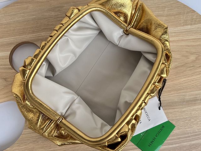 BV original lambskin large pouch 576227 gold