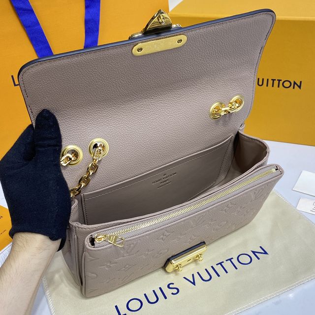 Louis vuitton original calfskin marceau chain bag M46127 apricot