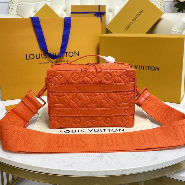 Louis vuitton original calfskin handle soft trunk M20956 orange