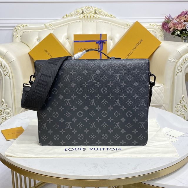 Louis vuitton original monogram eclipse S-Lock briefcase M20836 black