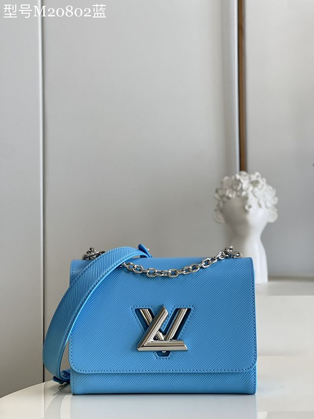 Louis vuitton original epi leather twist mm M20800 blue