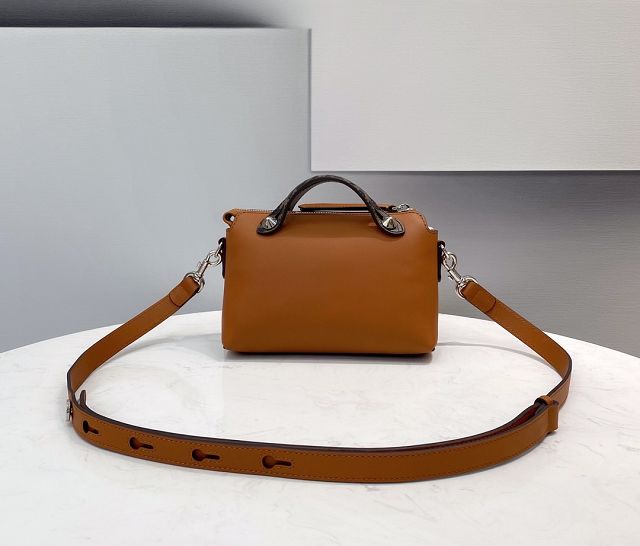 Fendi original calfskin mini by the way boston bag 8BL145 brown