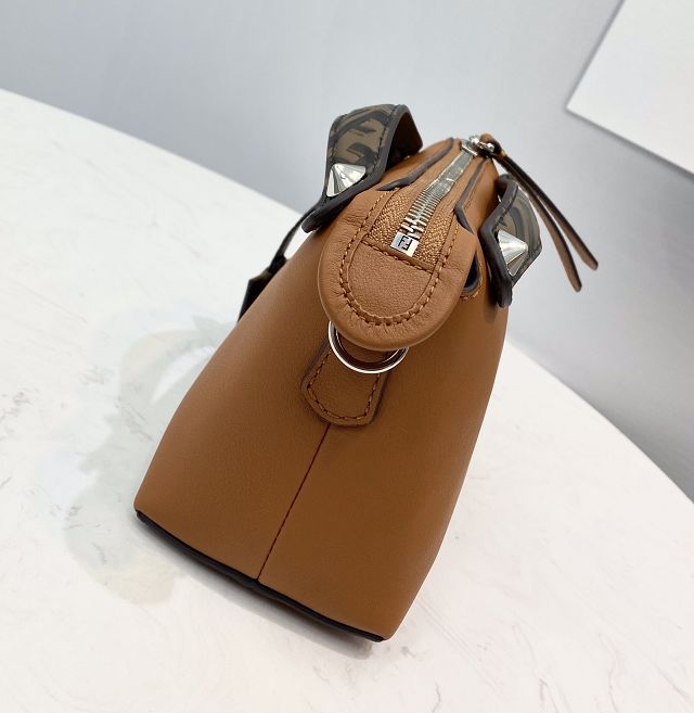 Fendi original calfskin mini by the way boston bag 8BL145 brown