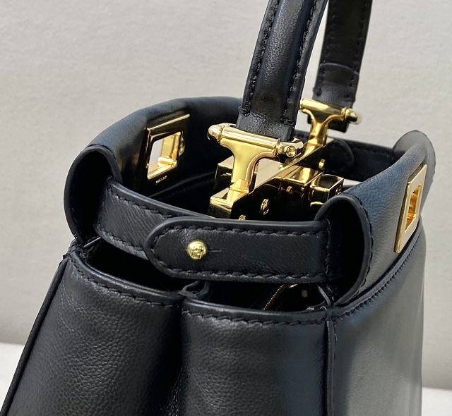 Fendi original calfskin mini peekaboo bag 8BN243 black