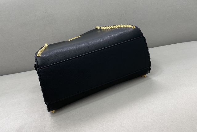 Fendi original calfskin small peekaboo bag 8BN244 black