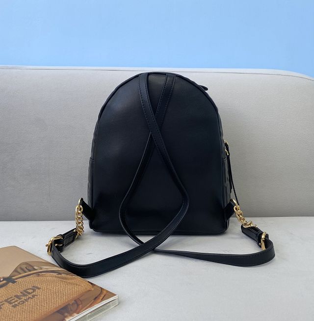 Fendi original calfskin mini backpack 8BZ038 black