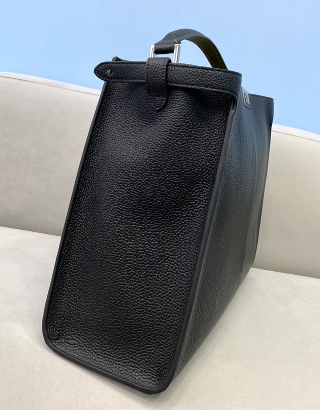 Fendi original calfskin large peekaboo Iseeu tote 7VA528 black