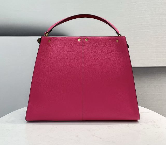 Fendi original calfskin large peekaboo Iseeu tote 7VA528 rose red