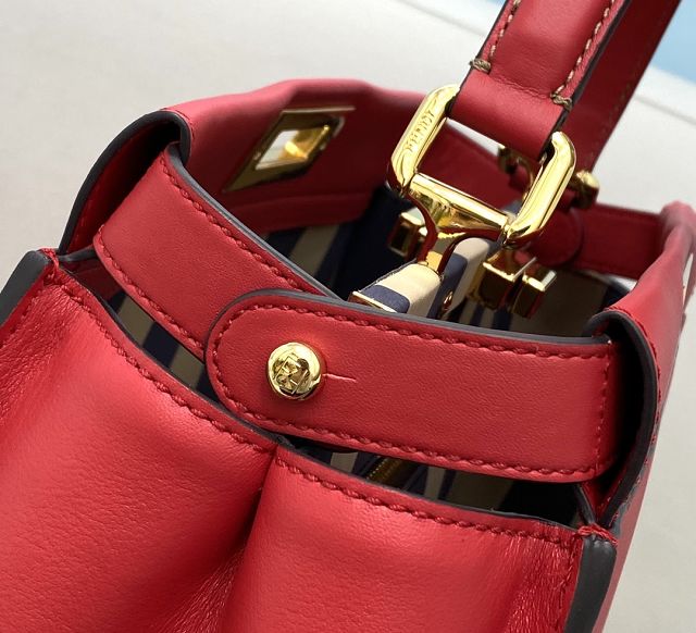 Fendi original calfskin medium peekaboo bag 8BN240 red