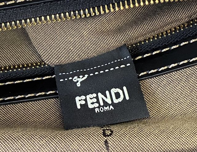 Fendi original fabric large tote bag 8BR335 brown