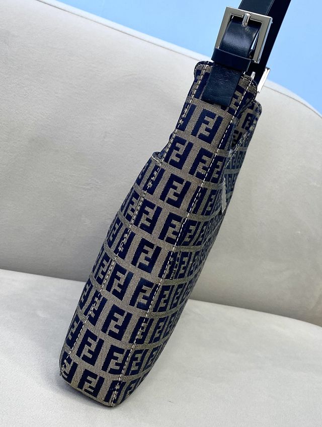 Fendi original fabric medium shoulder bag 8BR320 blue