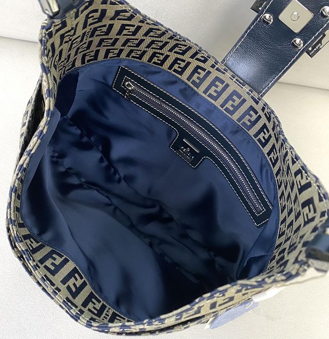 Fendi original fabric medium shoulder bag 8BR320 blue