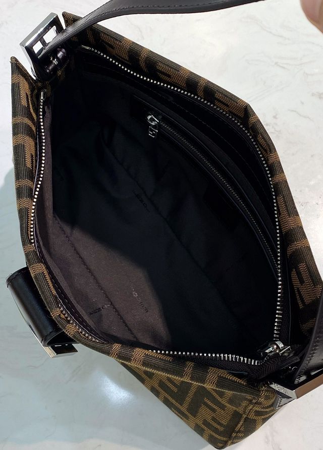 Fendi original fabric medium shoulder bag 8BR332 brown