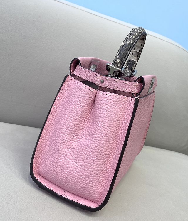 Fendi original calfskin small peekaboo bag 8BN244 pink