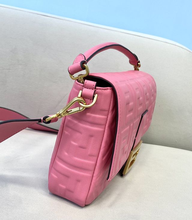 Fendi original lambskin large baguette bag 8BR795 pink