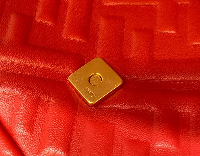 Fendi original lambskin large baguette bag 8BR795 red