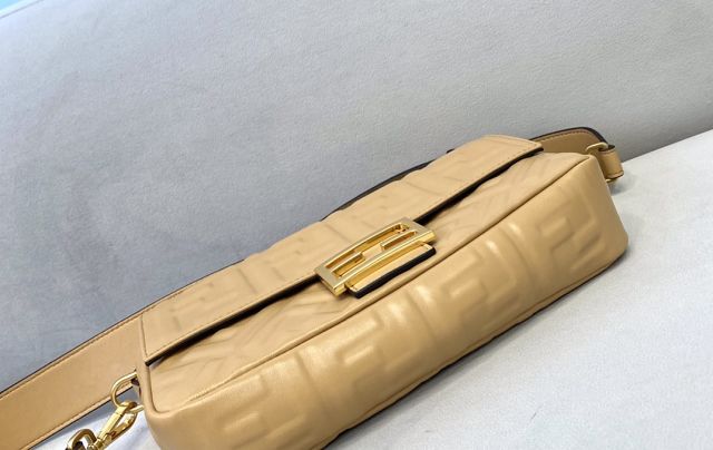 Fendi original lambskin medium baguette bag 8BR600 apricot